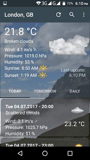 Weather Lite Go screenshot 3