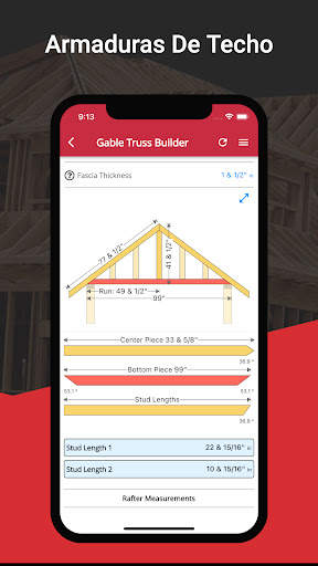 RedX Roof Calculadora de Techo screenshot 4