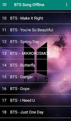 Lagu BTS dengan Lirik - Offline screenshot 2