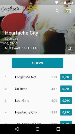 7digital Musik für Android screenshot 2