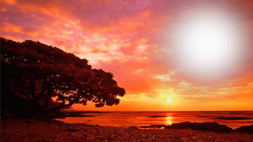 Beautiful Sunset Photo Frame 2 تصوير الشاشة