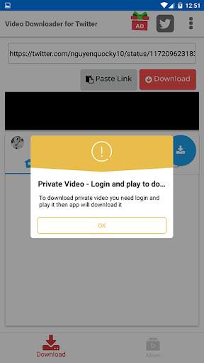 Video Downloader for Twitter 3 تصوير الشاشة