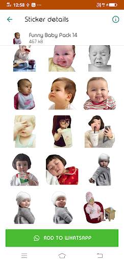 New WAStickerApps - Cute Baby Stickers screenshot 7
