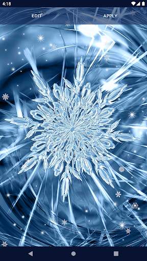 Snowflake Stars Live Wallpaper screenshot 5