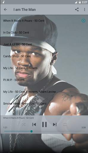 50 Cent Top Album Offline screenshot 3