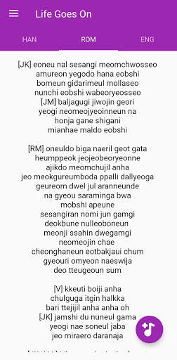 BTS Lyrics Offline screenshot 5