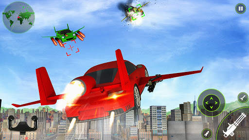 Flying Car Shooting- Real Car Flying Game screenshot 2
