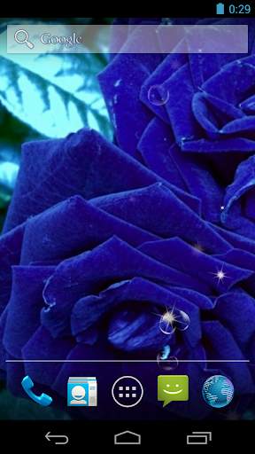 Blue Rose Live Wallpaper screenshot 3