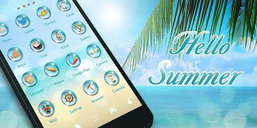 Hello Summer GO Launcher Theme screenshot 5