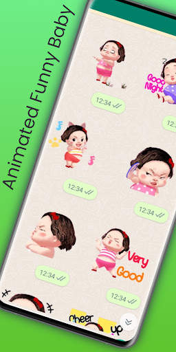 Animated Funny Baby Stickers screenshot 6