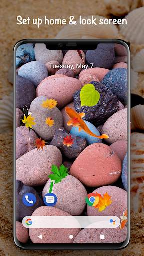 Fish On Screen 3D Wallpaper screenshot 1