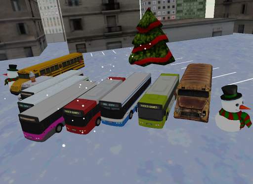 Bus winter parking - 3D game screenshot 7
