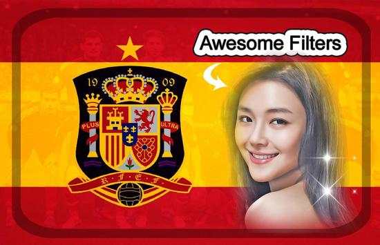 Spain Footbal Team Photo Frame screenshot 1