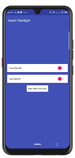 Smart Flashlight (Front and Rear) screenshot 1