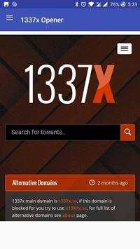 1337x Site Opener 4 تصوير الشاشة