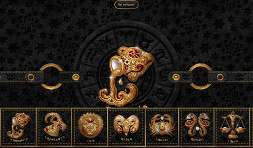 TSF NEXT ADW Nova LAUNCHER GOLD PEARL ZODIAC THEME screenshot 9