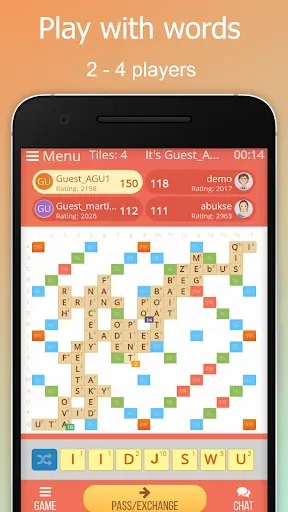 Rackword - Online word game screenshot 1