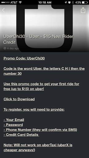 Post a Code Promo Code Sharing screenshot 3