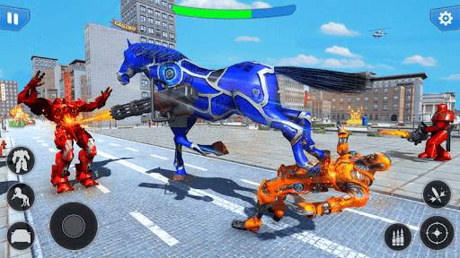 Real Horse Robot Transforming Games - Robot Car 3D screenshot 1