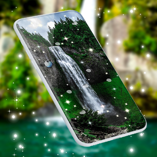 Waterfall 4K Live Wallpaper أيقونة