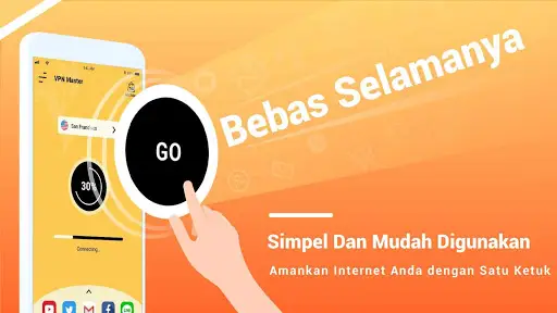 VPN Master Lite - Gratis selamanya, aman dan cepat screenshot 1