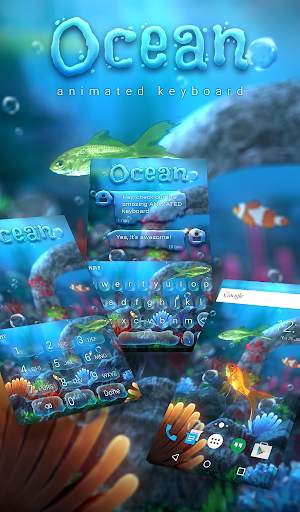 Ocean Live Wallpaper HD Theme 1 تصوير الشاشة