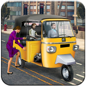 Rickshaw driving games 3d: rickshaw simulator 2018 icon
