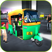 città tuk tuk auto risciò icon