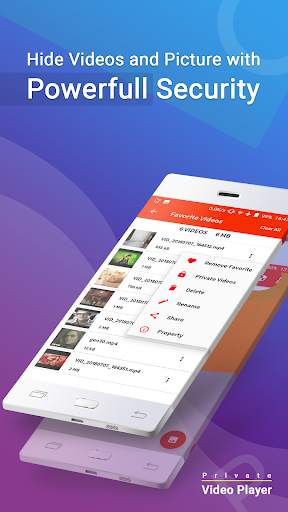 Video Player HD - Formats, Hide & Password Secured screenshot 1