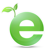 Green bud browser - minimalism, speed icon
