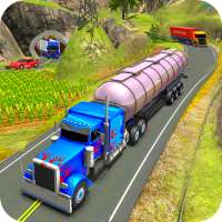 Big Oil Tanker Truck City Oil Transporter 3D logo
