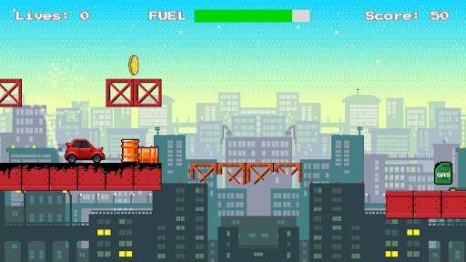 Jumping Race - Retro Game Car Racing screenshot 1