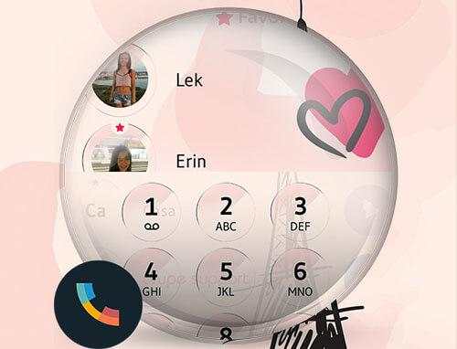 Glass Paris Phone Dialer Theme screenshot 6