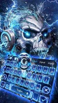 Schädel Tapete Tastatur screenshot 1
