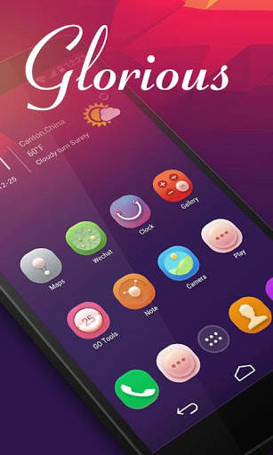 Glorious GO Launcher Theme screenshot 1