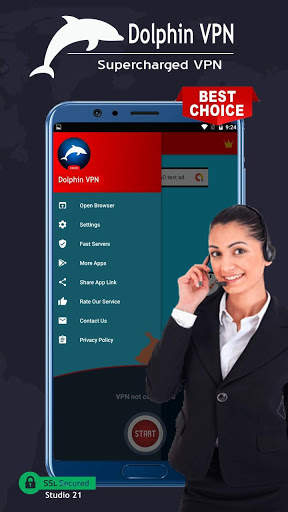 Dolphin VPN - Faster & Safer Internet, Free VPN screenshot 4