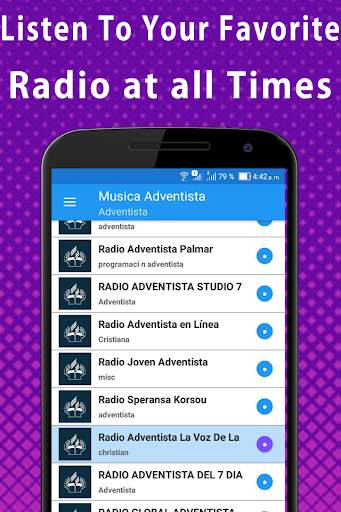 Adventist Music: Adventist World Radio Stations 4 تصوير الشاشة