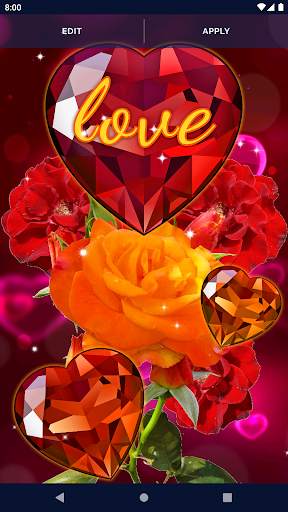 Diamond Hearts Live Wallpaper screenshot 4
