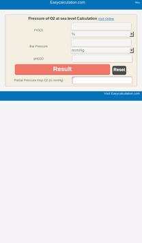 PO2 at Sea Level Calculator 6 تصوير الشاشة