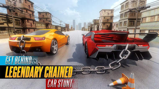 Chained Mega Ramp Car Stunt GT Racing Stunts Game screenshot 1