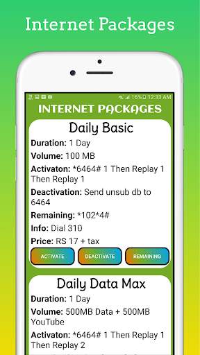 Zong Packages: Call, SMS & Internet 2020 screenshot 5