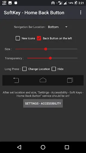 SoftKey - Home Back Button screenshot 1