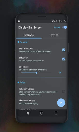 Always on Display Screen Bar S8/S9 Edge  - Amoled स्क्रीनशॉट 5