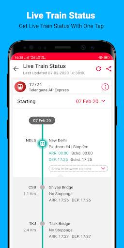 IRCTC Train Status - Live PNR Status, Tickets screenshot 2