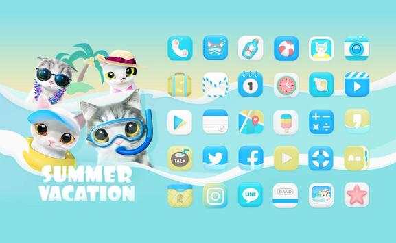 Sugarcat's Vacation theme screenshot 1