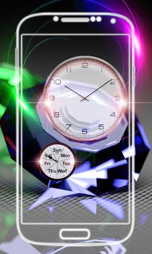 Diamond Clock Live Wallpaper screenshot 5