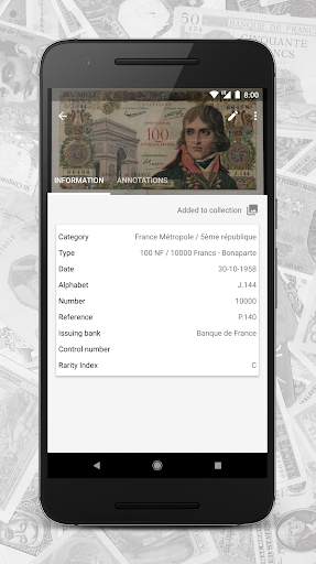 Numizon: Collection & French Paper Money Catalog 4 تصوير الشاشة