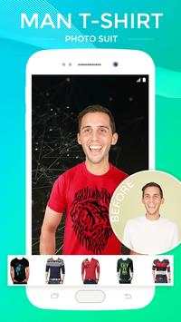 Men T-Shirt Photo Suit screenshot 3