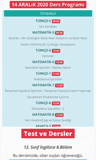 EBA TV canlı izle - Online Eğitim screenshot 5