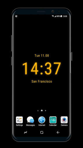 Clock on Homescreen  Live Wallpaper screenshot 3